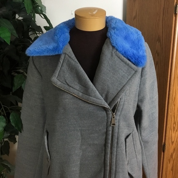 Nine West oversized belted moto jacket Large NWT - Picture 2 of 16